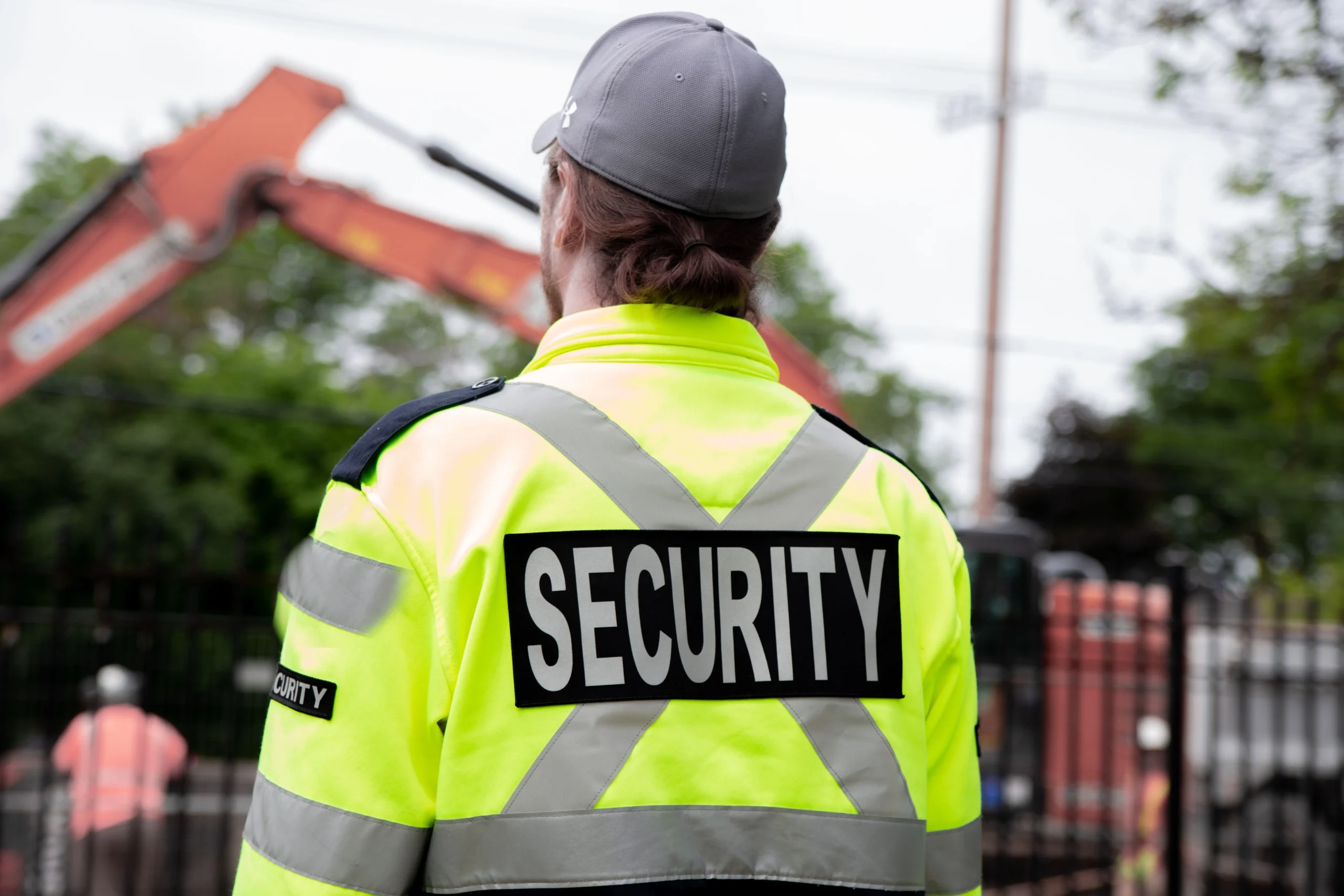 Security Guard Construction Site High Visibility Jacket Scaled